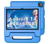 ITDULCET Tablette pour enfants, tablette Android 14 de 10 pouces, 8 Go de RAM, 64 Go de ROM, batterie Octa-Core, batterie à charge rapide avec étui antichoc, Bluetooth, WiFi, contrôle parental, double