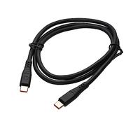 iTechCover Câble de charge USB C vers USB C compatible avec les écouteurs intra-auriculaires sans fil Sony WI-C200 - Noir - 2 m