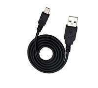 iTechCover Câble USB de charge/câble d'alimentation compatible avec Alcatel Flash Plus Mobile/Noir / (2 m)