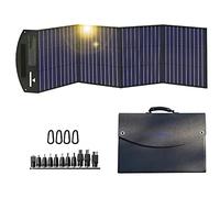 ITEHIL Panneau solaire, kit de panneau solaire monocristallin 100 W 18 V, chargeur de panneau solaire portable haute efficacité, alimentation solaire de secours pliable avec sortie USB 3.0/USB 2.0/CC