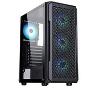 Itek Boîtier Six Triangle - Tour Gaming Moyen Format - 4 Ventilateurs ARGB 12 cm - USB 3.0 - Panneau latéral en Verre trempé