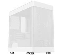 Itek Case PROMESH 35W - Mini Tour de Bureau de Jeu mATX, Type-C, 2xUSB3, 3 côtés Mesh, White Edition
