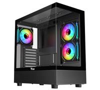 Boitier Moyen Tour ATX Showbui 42 RGB avec panneaux vitrés (Noir)