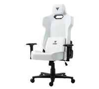 Itek Chaise Gaming Shuttle PM66 - Chaise de Jeu Ergonomique en PVC et Tissu avec accoudoirs 3D réglables, Dossier inclinable, Coussins Lombaire et Cervical - Couleur Noir et Blanc