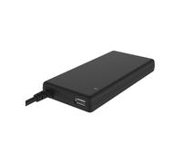 itek Chargeur Secteur 90W pour Ordinateur Portable & Tablette, 1x USB 2.0, 100-240V, 15-20V, Protections Surcharge/Court-circuit, Noir, ITNBAC90