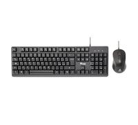 Itek Clavier et souris DEC C01 - Kit USB avec câble 1,5 m - Clavier Membrane 105 Touches + Souris Optique 3600DPI - Précision et Confort pour PC et ordinateur portable