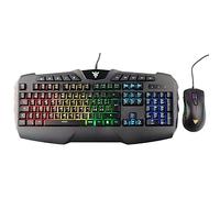 Itek Combo Clavier et Souris T20 - Membrane, RGB, Multimédia, Souris avec Logiciel, Capteur P3212, Rétroéclairage RGB