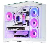 Itek Dark Cave Pano Tower PC Gaming ATX Bianco con 4 Ventole ARGB Wireless