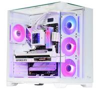 Boitier Moyen Tour ATX iTek Dark Cave Pano RGB avec panneaux vitrés (Blanc)