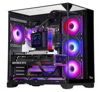 ITEK Dark Cave Pano Tower PC Gaming ATX Nero 4 Ventole ARGB Vetro Temperato
