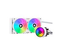 itek EVOLIQ 240 ARGB White Edition - Refroidisseur liquide AIO, Radiateur 274mm, Ventilateurs 120mm (1000-2000 RPM), 72 CFM, Sockets Intel/AMD, TDP 250W