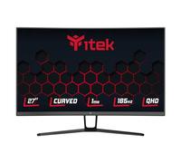 iTek Moniteur GGC - 27" incurvé 2560x1440 WQHD, HDR1000, Dalle VA 240 Hz, réponse OD 1 ms, 2 connexions HDMI et DP, Type-C, USB, Adapt Sync