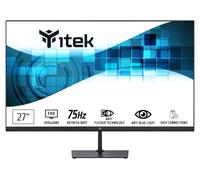 iTek Moniteur GWF - 27 Pouces, Plat, résolution FHD 1920x1080, Panneau VA 75 Hz, écran 16: 9, connexions HDMI et VGA, Sortie Audio, LBL, Mince, sans Cadre