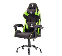 Itek Fauteuil gamer RHOBUS FF10 - Tissu ergonomique réglable, appui-tête & lombaire, Noir/Vert