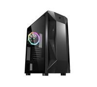 itek ROCK EVO ITGCATRK40E - Boîtier PC Midi Tower Noir, ATX/micro ATX/Mini-ITX, 2x3.5", 3x2.5", Vitre Trempée, Vent 1x120mm arrière, USB 3.2 Gen 1