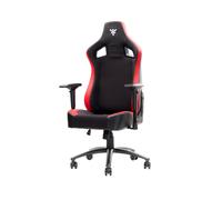 itek SCOUT PM30 Siège Gaming Universel, Poids Max 150kg, Cadre Acier Noir/Rouge, Siège PVC/Tissu Noir/Rouge, Accoudoirs 4D, Angle Dossier 90-180°, Roues Nylon 5cm