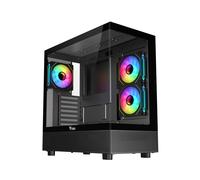 Itek SHOWBUI 42B Tower Noir, ATX/microATX/Mini-ITX, 1x3.5", 1x2.5", 7 slots, Vitre, 3x120mm/140mm Top, 2x120mm Side, 1x120mm Arrière