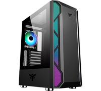 itek VERTIBRA X210 Case PC Midi Tower Black LED ARGB Tempered Glass ATX/mATX/ITX