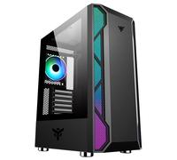 Boitier Moyen Tour ATX iTek Vertibra X210 RGB avec panneau vitré (Noir)