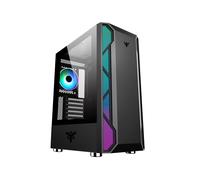 Itek VERTIBRA X210 Midi Tower Noir : Boîtier PC ATX/microATX/Mini-ITX, 3x 3.5", 3x 2.5", 1x 120mm, USB 3.2 Gen 1, Watercooling Ready