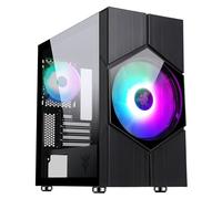 Itek Boîtier Mini Tour Micro ATX Vortex RGB Panneau vitré (Noir)