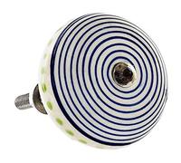 Item Boutons en céramique avec motifs rayés. Disponible en quatre modèles qui sont servis au hasard, boutons et poignées pour enfants, multicolore, non applicable