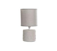 ITEM INTERNATIONAL Lampe en Grès - Ivoire - Hauteur 26.5 cm - Diamètre abat-jour 14 cm - Ampoule E14 non incluse