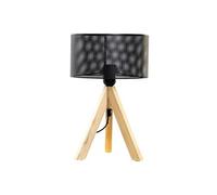 ITEM INTERNATIONAL Lampe rétro en métal et bois 35 cm