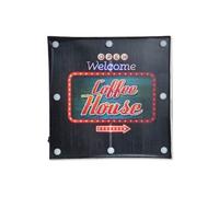 ITEM INTERNATIONAL Panneau LED Open Welcome - 39 x 39 x 5,5 cm