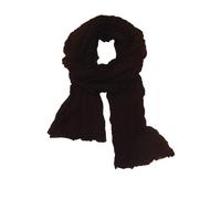 itendance Chèche Écharpe Double Très Long 3 Mètres 100% coton Foulard marron chocolat