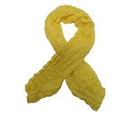 itendance Chèche Écharpe Homme Femme - Marque coton Foulard (Jaune)