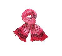 itendance Écharpe chèche Femme 100% coton multicolore (Rose Multicolore)