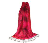 itendance Etole fine chale femme Pashmina et Soie - Motifs Guirlande Fleur - disponible en plusieurs couleurs