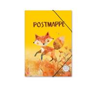 itenga Classeur à élastique avec motif DIN A4 avec fermeture élastique - Classeur à élastiques (renard)