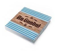 itenga Lot de 20 serviettes de table bavaroise 3 plis Motif Schee dass'd do bist/An Guadn 30 x 30 cm Pour fête de la bière et autres fêtes