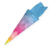 itenga Sac d'école 35 cm pour fille - Petit sac d'école avec fermeture en feutre - Licorne, sirène, arc-en-ciel, cheval, papillon - Mini sac à sucre pour rentrée scolaire (arc-en-ciel, aquarelle)