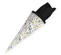 itenga Sac d'école pour frères et sœurs - 35 cm - Motif formules ou lettres - Petit sac d'école pour élèves - Pour la rentrée scolaire, les études (motif lettres)
