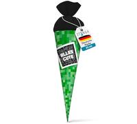 itenga Sac d'école pour frères et sœurs - 35 cm - Motif pixel - Petit sac d'école pour élèves - Pour la rentrée scolaire et les études (motif pixel - Alles Gute)