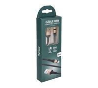 itense - Câble de charge rapide en nylon type micro-USB - Longueur câble: 3m - Compatible Android - Ultra résistant - Puissance: 5W - Embouts renforcés pour une meilleure durabilité