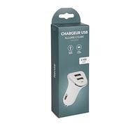 ITENSE - Chargeur Rapide Allume-Cigare - Double entrée USB - Mini USB 12v x2, 2100 mA - Permet de recharger 2 appareils simultanément en utilisant la Prise Allume Cigare - Puissance: 10.5W