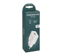ITENSE - Chargeur USB Simple - Entrée USB - Chargeur 1000 mA - Permet de recharger Tous Vos appareils - Entrée : AC 100-240V 50/60 Hz - Sortie USB : DC 5V / 1000 mA - 1 Port de Sortie USB 1000 mA