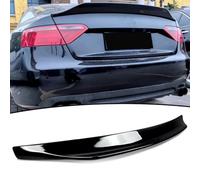 ITETONE Aileron de Coffre arrière en Bec de Canard Compatible avec Audi A5 B8 B8.5 Coupé 2007-2016 Noir Brillant Lèvre Haute