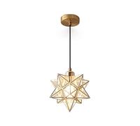 ITETONE E27 Lampes suspendues Lampe à Suspension étoile morave Nordique avec Abat-Jour en PVC Suspendu au Plafond, Abat-Jour Minimaliste Moderne pour Couloir, allée, escalier, entrée