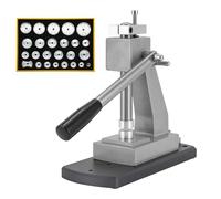 ITETONE Outil de Presse pour Fond de Montre, kit d'outils de Presse pour Montres avec 25 Matrices, Hauteur réglable, plastifieuse pour Fond de boîtier, Outil d'insertion par Pression
