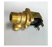 ITFOWIYD 220V DC 12V 24V DN15 G1/2 électrovanne électrique en Laiton normalement fermée Interrupteur d'entrée d'eau avec Filtre(24V)