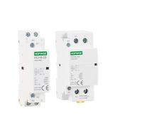 ITFOWIYD Contacteur modulaire Domestique AC HCH8-25A 2P 4P 40A 63A 100A 220V DIN Rail avec Interrupteur de Commande Manuel 2NO 1NO 1NC 2NC 4NO 2NO 2NC 4NC(4P,40A-2N02NC)