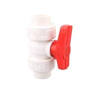 ITFOWIYD Résiste à Haute Pression et températures extrêmes 1pc PVC Union Robinet à tournant sphérique 20 25 32 40 50mm Tuyau d'eau Robinet à tournant sphérique Jardin(Gris,ID 40mm)