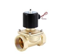 ITFOWIYD Solénoïde en Laiton normalement fermé DN15 DN20 DN25 DN32 DN40 DN50 220 V 110 V 24 V 12 V for Eau, Huile, air(Bsp-110vav,DN25)