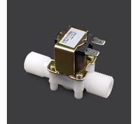 ITFOWIYD Valve 1/2 ; électrovanne en plastique 12 V 24 V 220 V distributeur magnétique pour machine à laver eau potable interrupteur de contrôle de pression pneumatique (spécification : couvercle