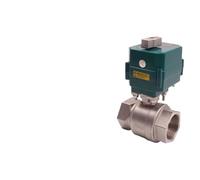 ITFOWIYD Vanne à Boisseau sphérique motorisée en Acier Inoxydable DN15-50, Passage intégral, actionneur électrique 2/3 Fils avec Interrupteur Manuel 220 V(Dc12v-cr03,1.5 inch)